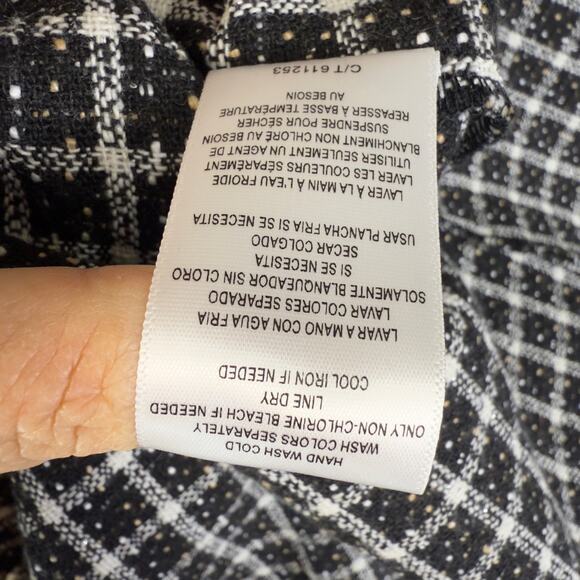 Melonie women’s sz. 10 black white silver thread tweed dress career office #3738 - Picture 10 of 10